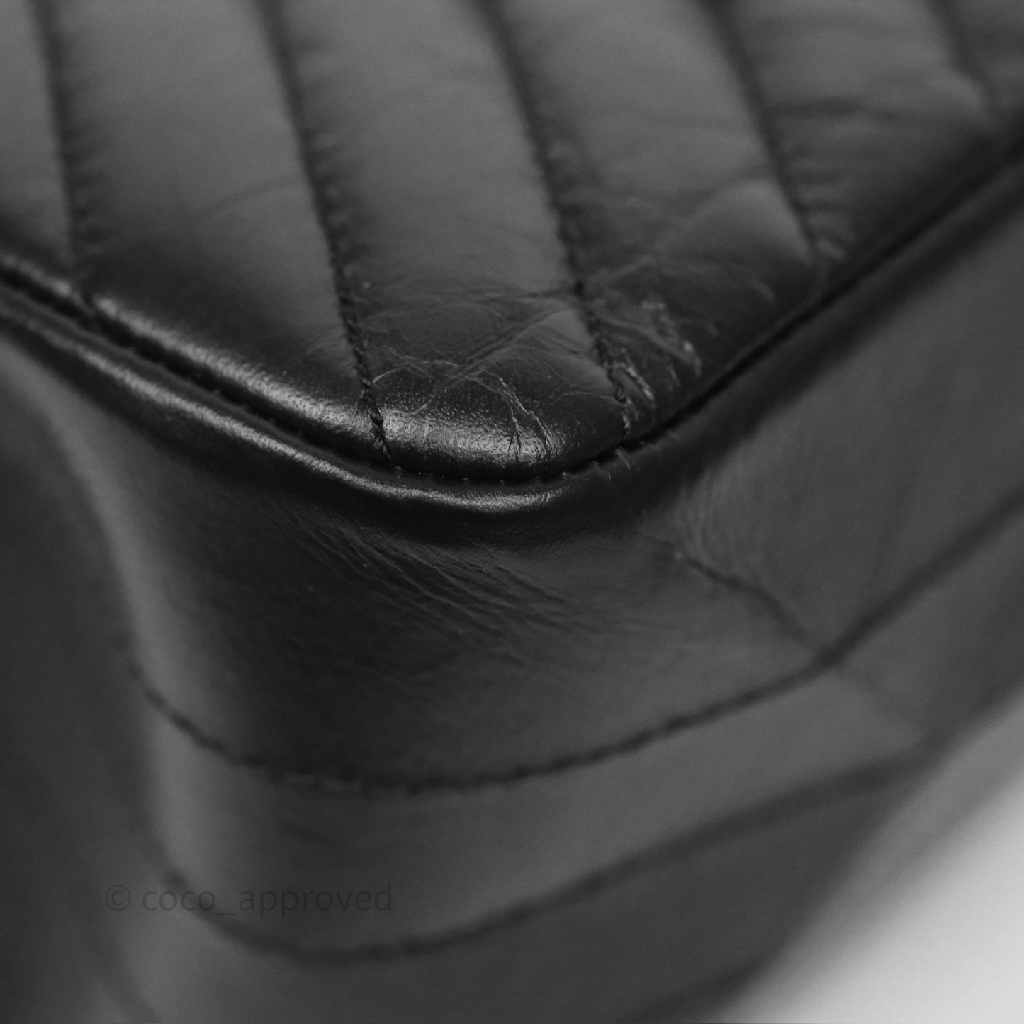 Chanel Reissue 226 Chevron Black Aged Calfskin Aged Gold Hardware