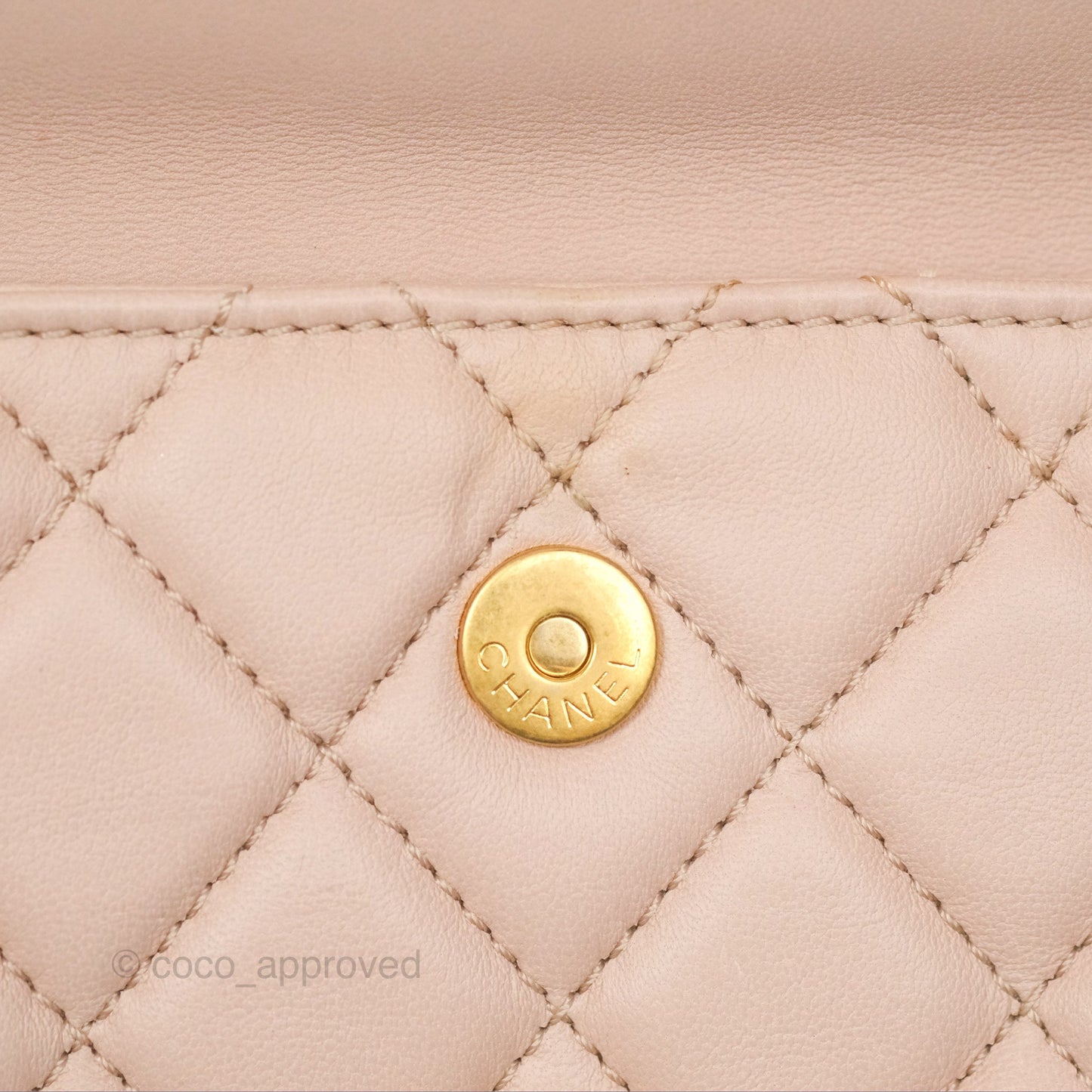 Chanel Flap Bag Pink Aged Gold Hardware
