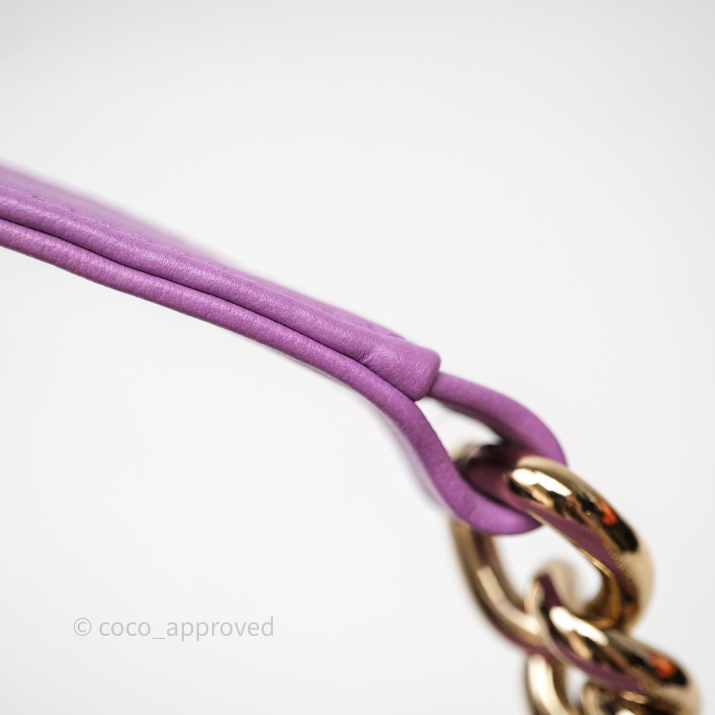 Chanel Chevron Small Boy Purple Calfskin Gold Hardware