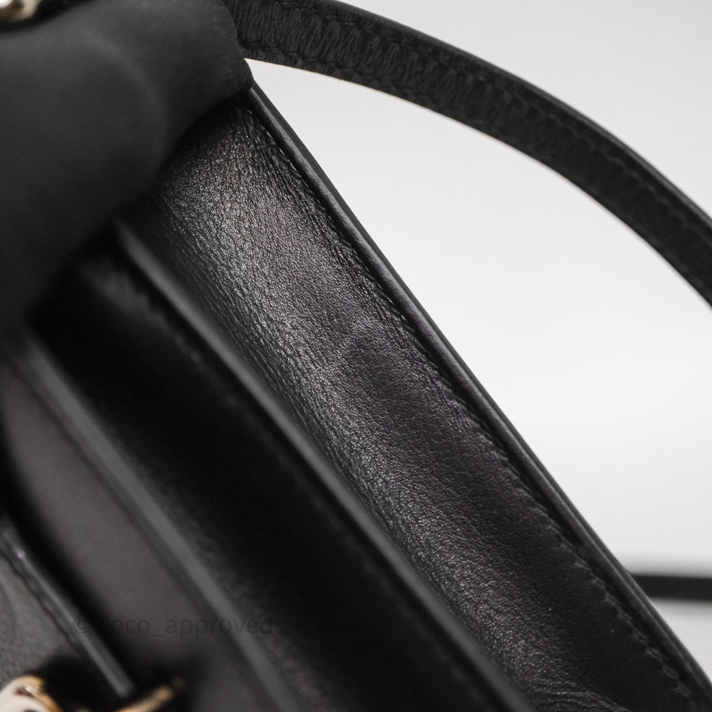 Hermès Roulis Mini 18 Black Noir 89 Palladium Hardware