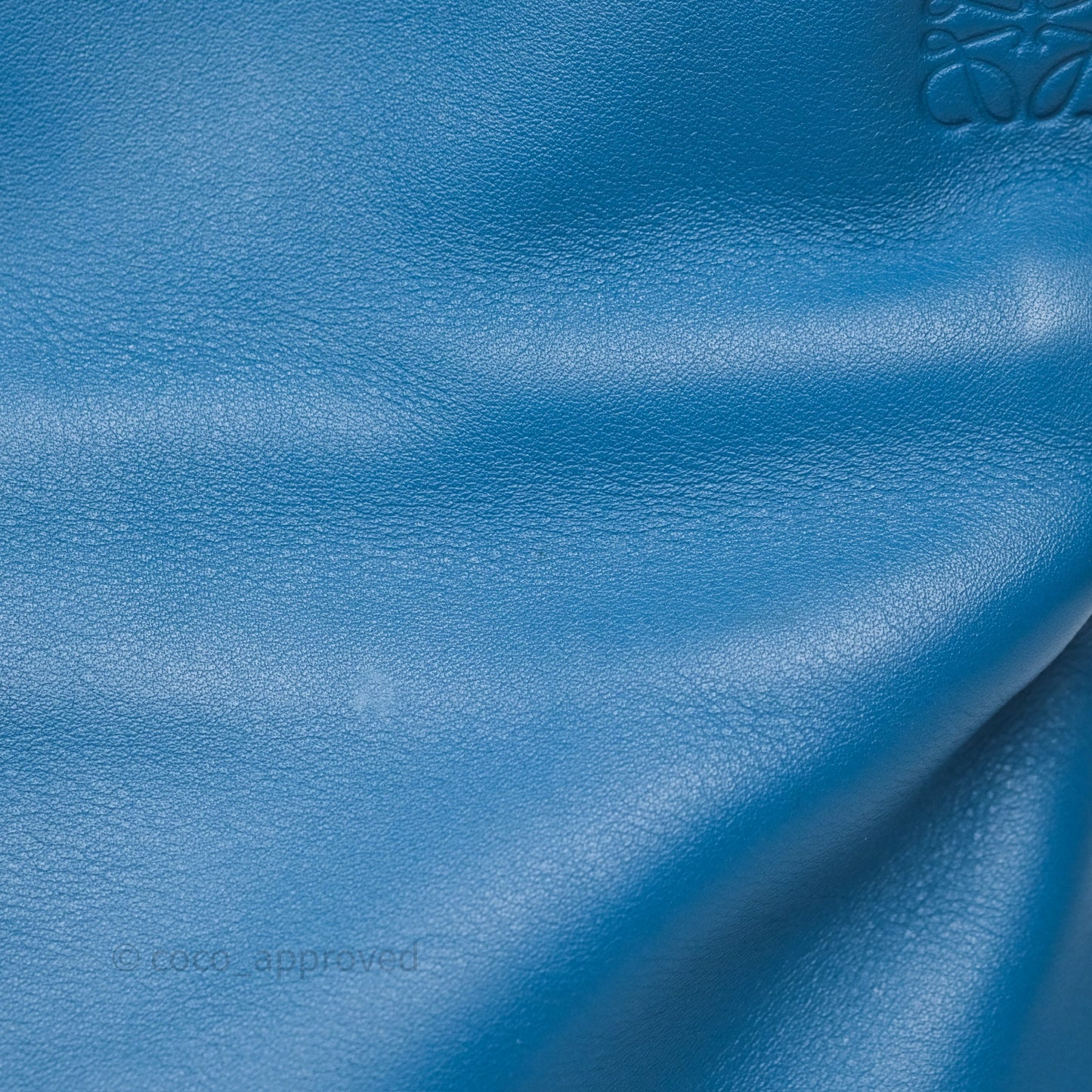 Loewe Mini Flamenco Clutch Nappa Calfskin Teal Blue