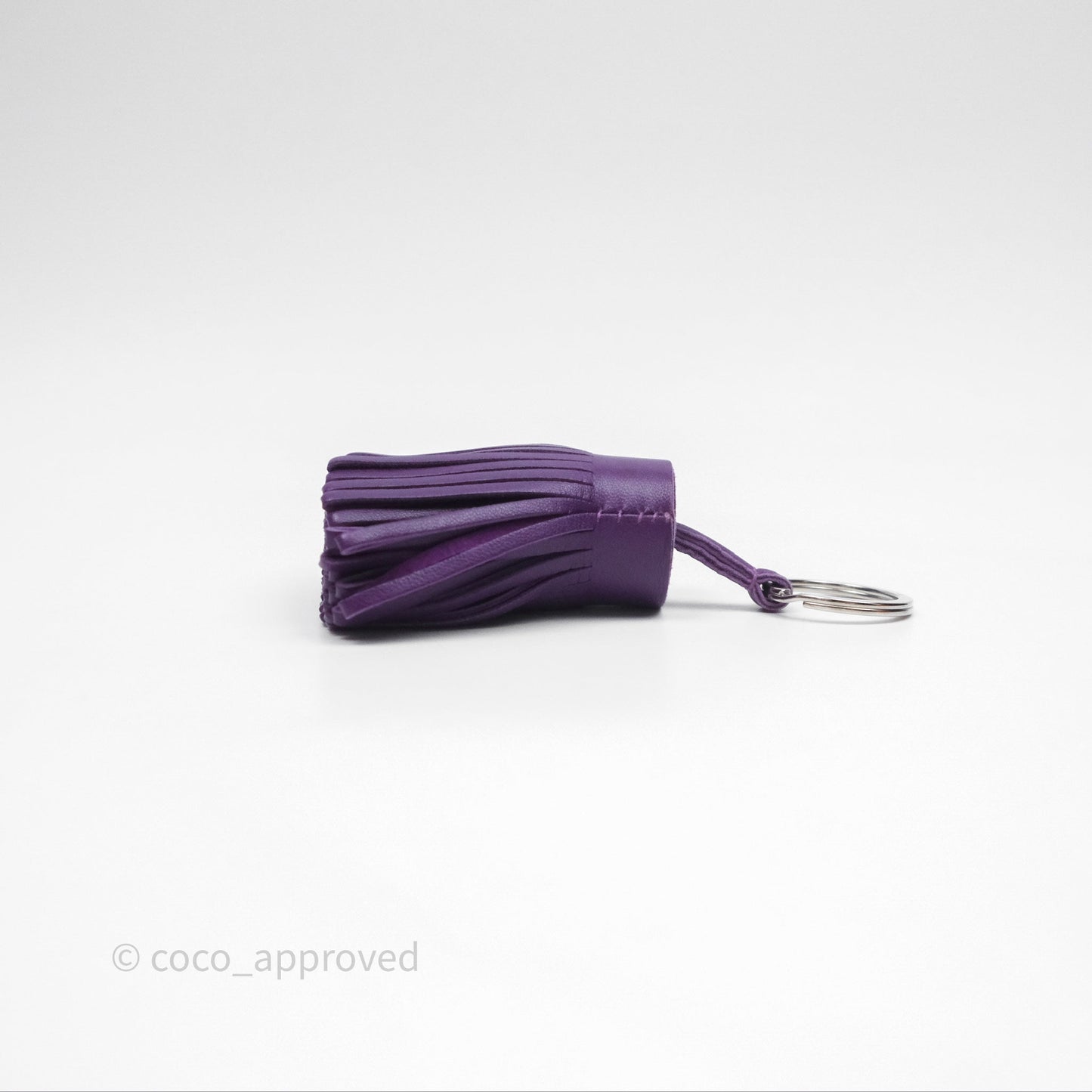 Hermès Carmen Key Ring Violet Lambskin