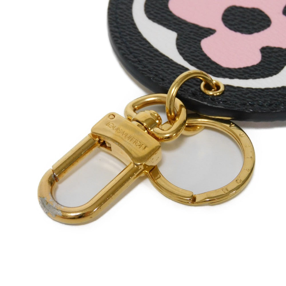 LOUIS VUITTON key ring MP3070 Wild at Heart Canvas Noir Monogram Porto Cle Illustre Wild at Heart Women()