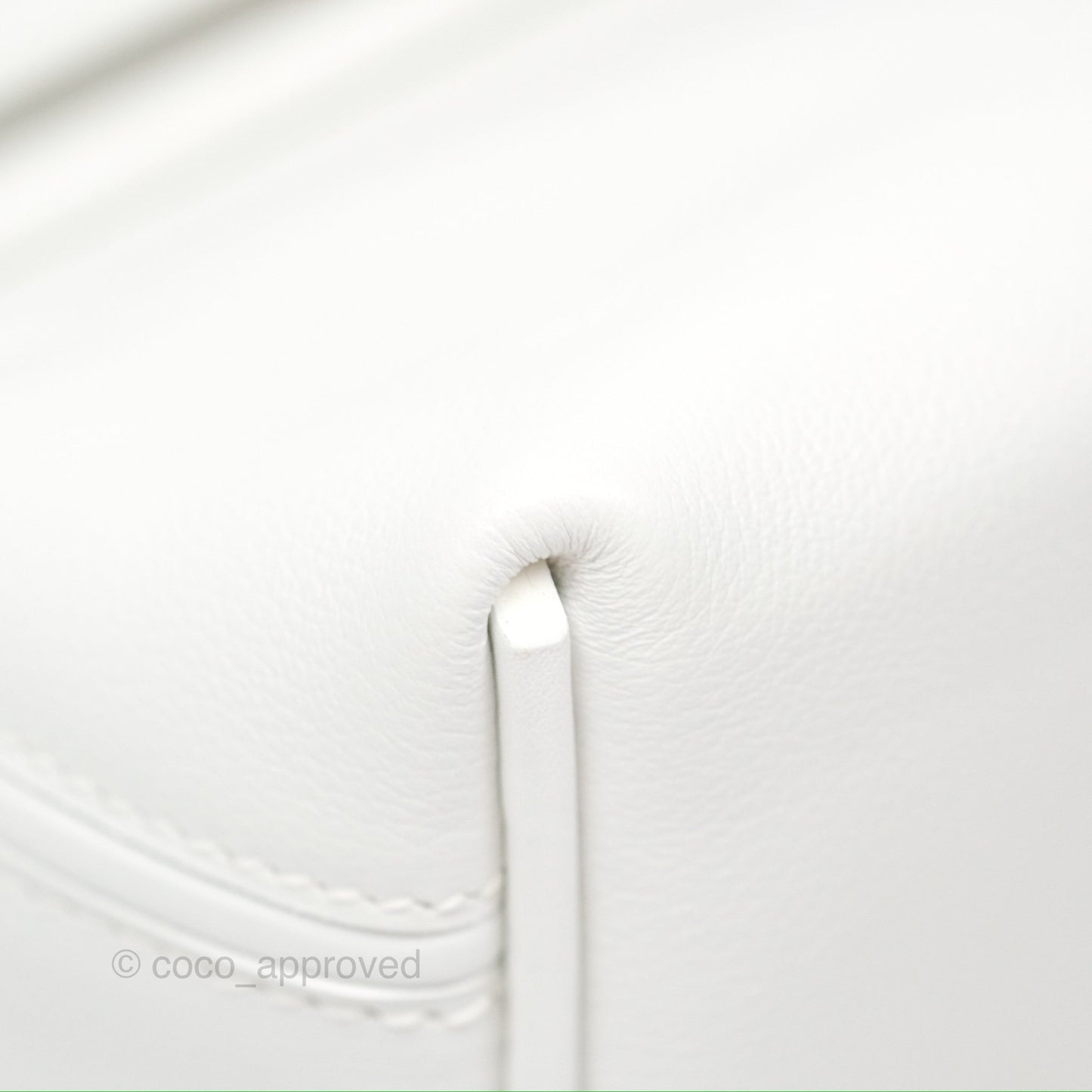 Hermès 24/24 21 Mini New White Evercolor/ Swift Gold Hardware