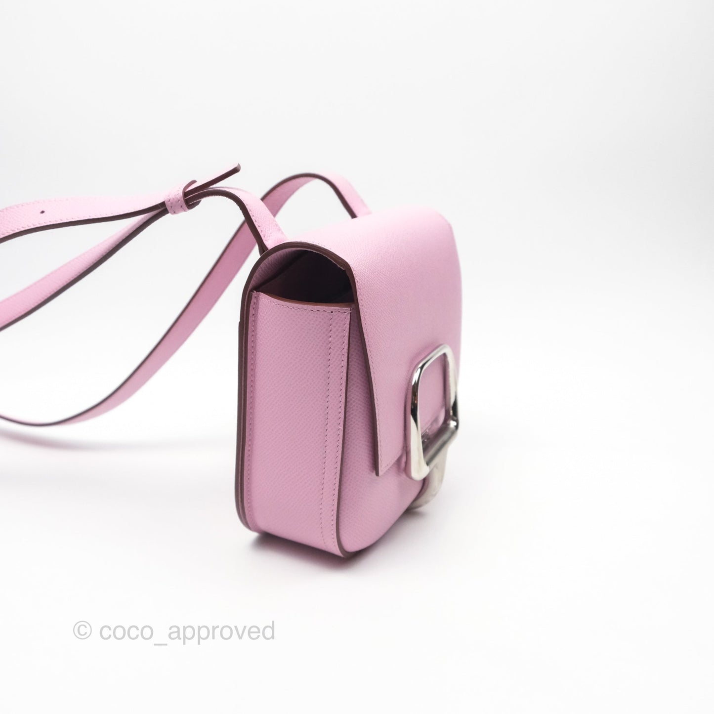 Hermès Della Cavalleria Mini Bag Mauve Sylvestre X9 Epsom Palladium Hardware