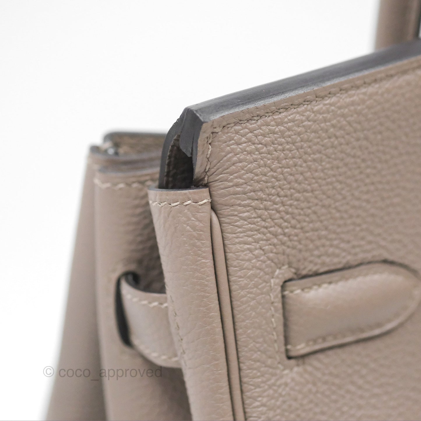Hermès Birkin 30 Retourne Gris Asphalt M8 Togo Gold Hardware
