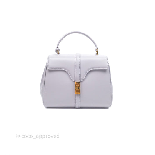 Celine Mini 16 Bag in Satinated Calfskin Light Lilac
