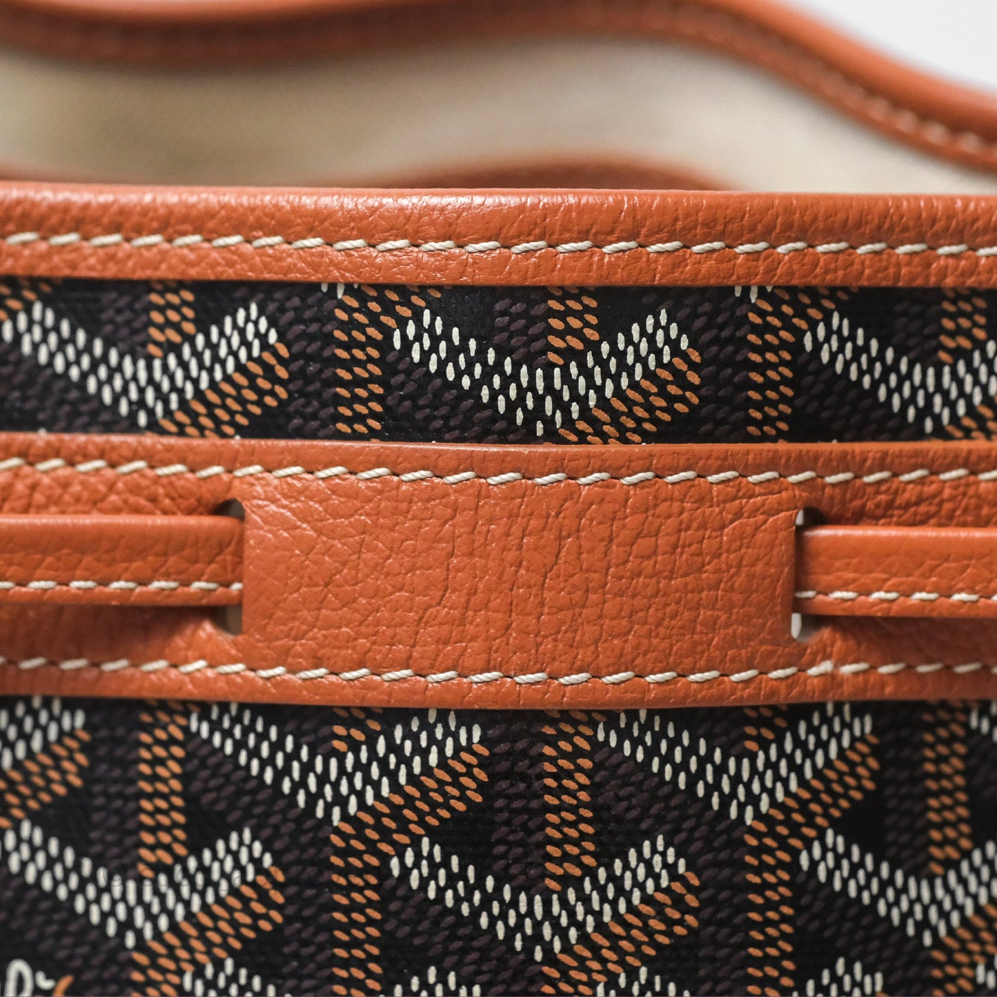 Goyard Petit Flot Bucket Bag Black & Tan Goyardine