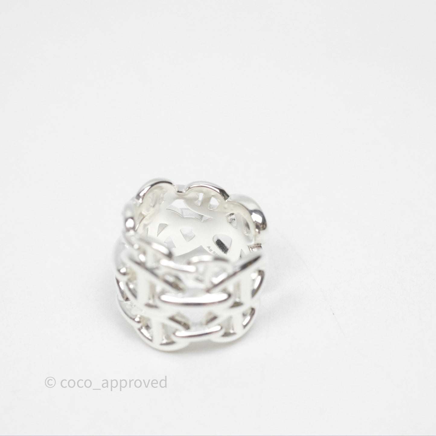Hermès Chaine d'ancre Enchainee Ring Size 52