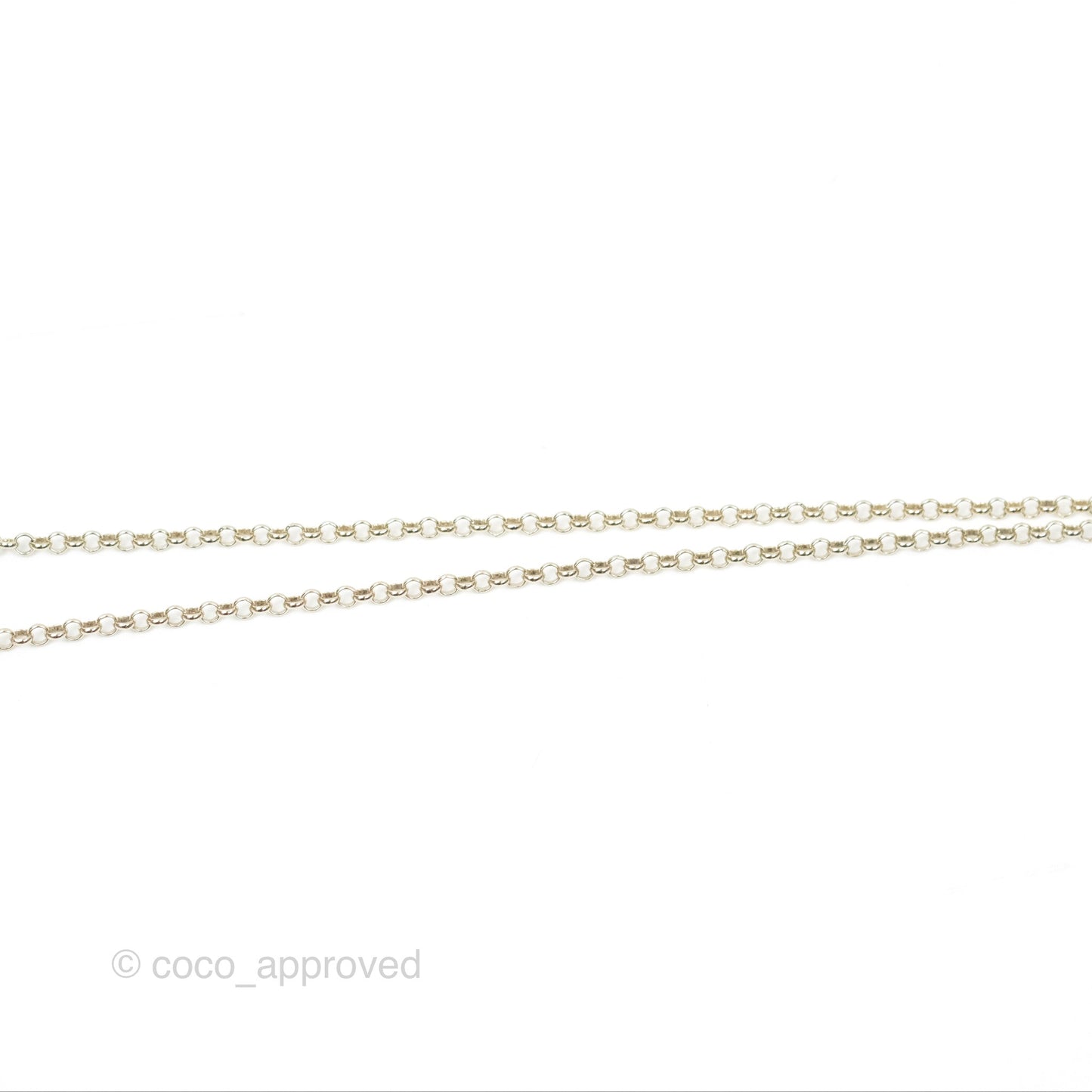 Chanel Heart Pearl CC Necklace Gold Tone 22V
