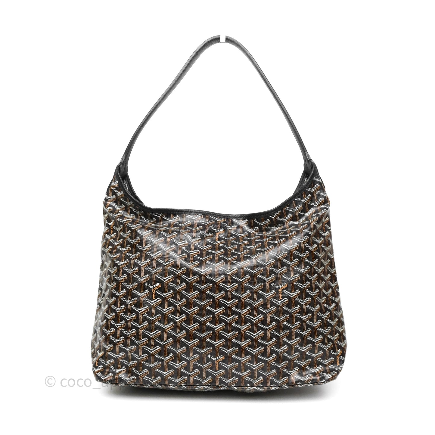 Goyard Bohème Hobo Bag Black Goyardine Canvas