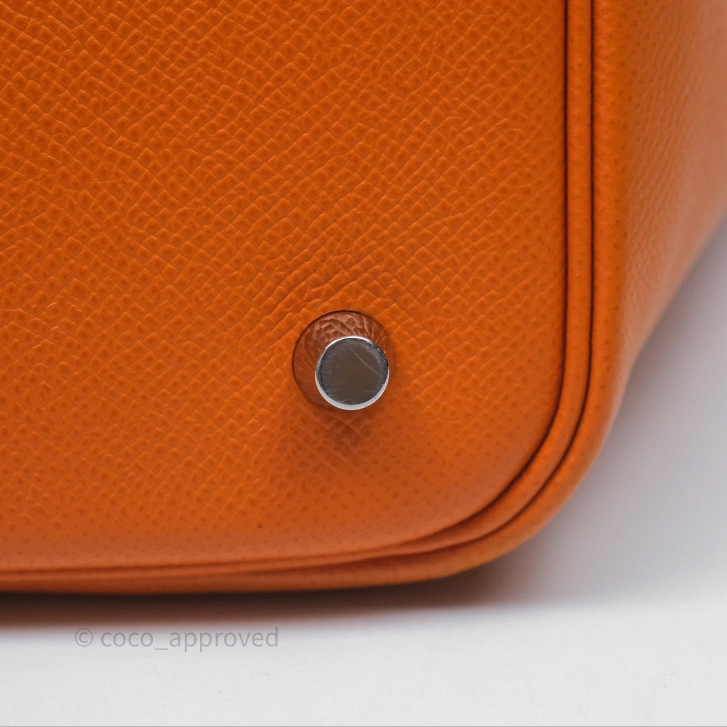 Hermès Tressage De Cuir Picotin Lock 22 Abricot I9/ Rose Azalée 8W/ Gold 37 Epsom Palladium Hardware
