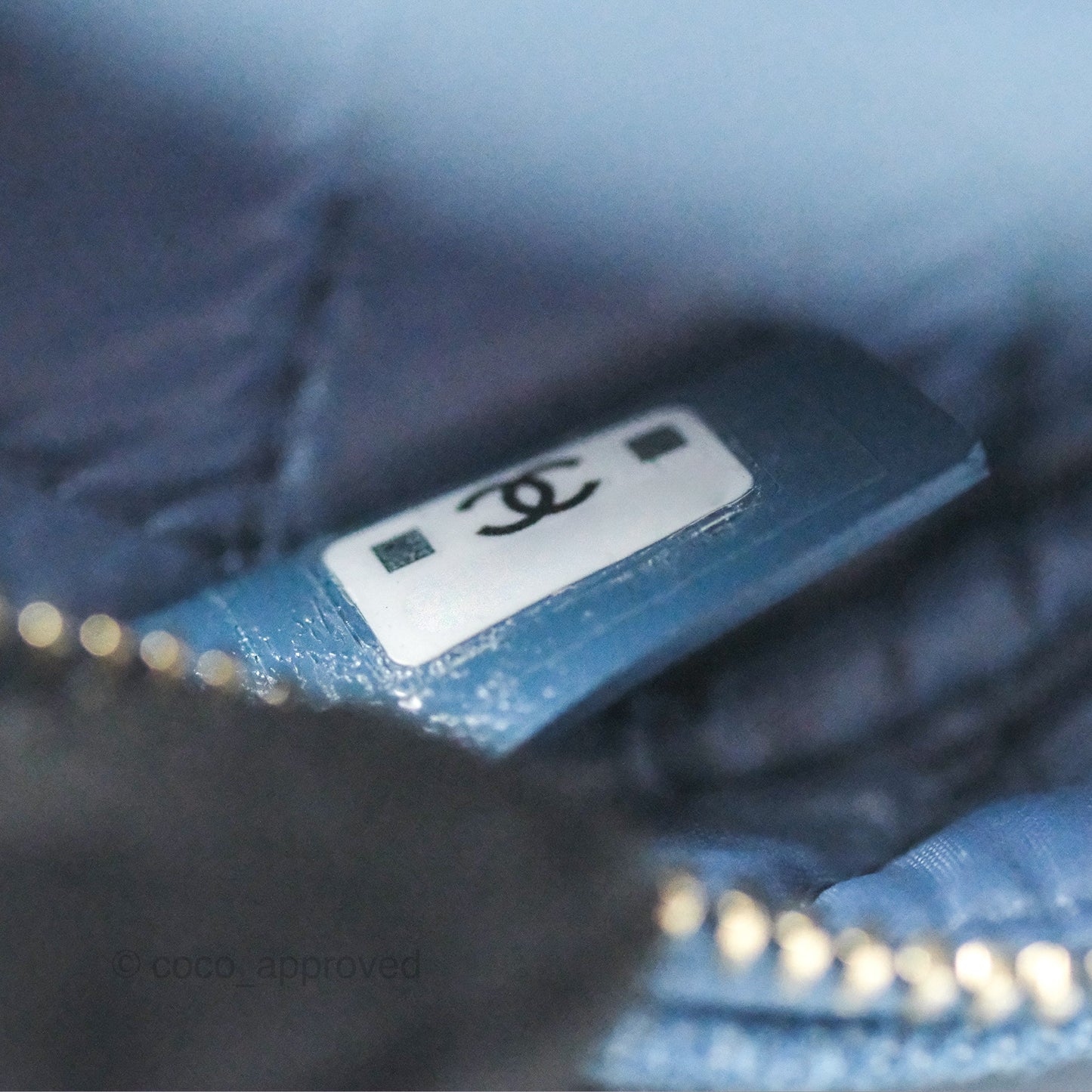 Chanel Cruise Pouch Cosmetic Bag Denim