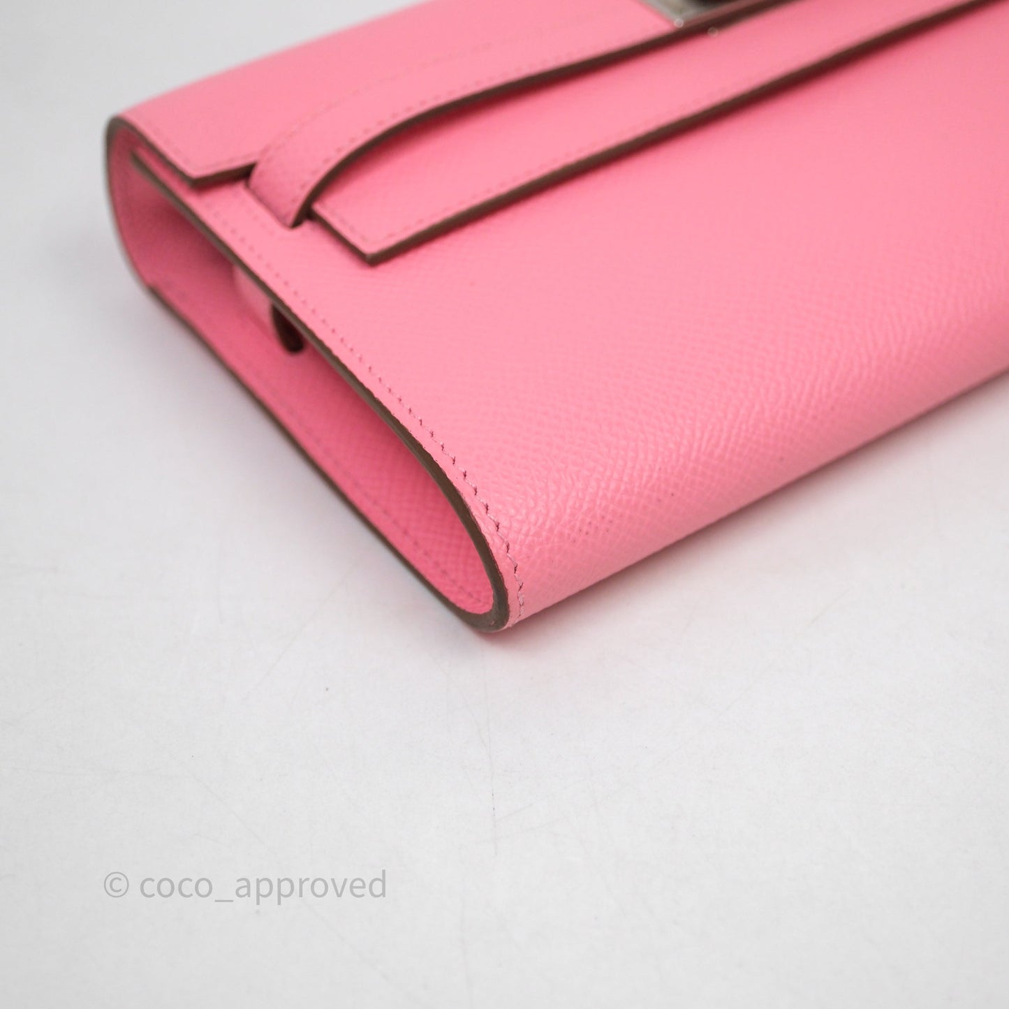 Hermès Kelly To Go Wallet Rose Confetti Epsom Palladium Hardware