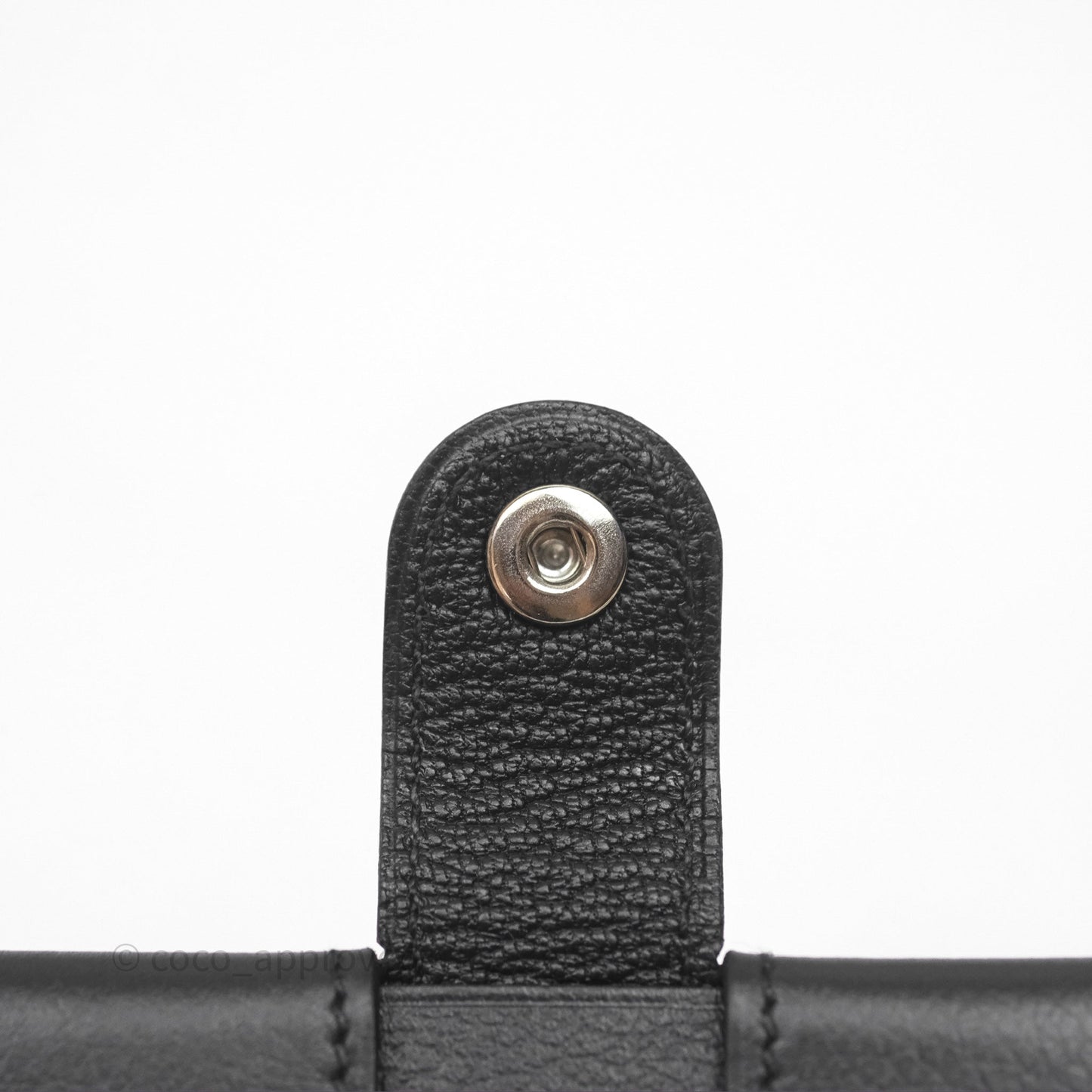 Hermes Porte-Cartes R.M.S Veau Evergrain Noir
