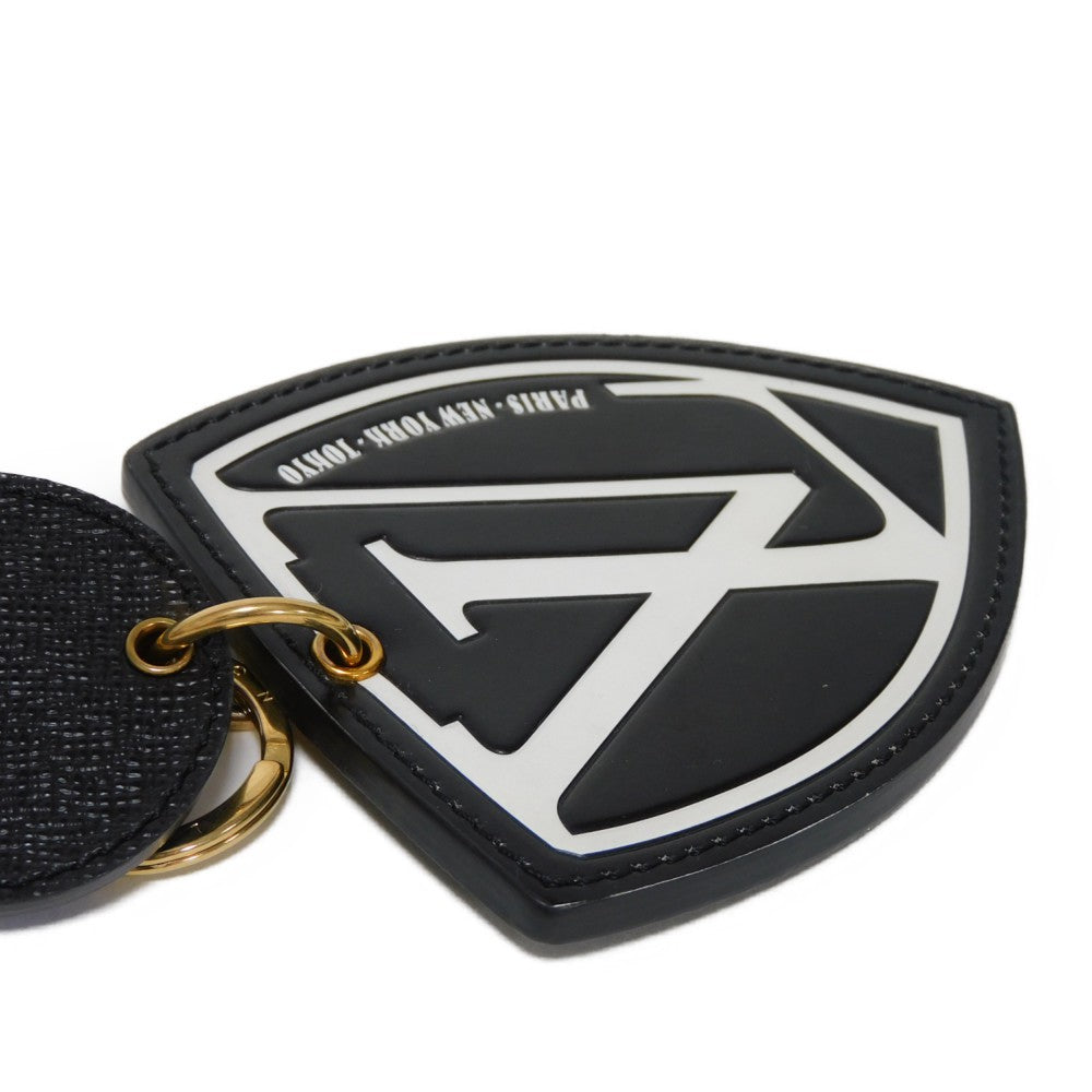 LOUIS VUITTON key ring M63201 Cowhide leather x grain leather Noir My LV Porto Cle World Tour mens
