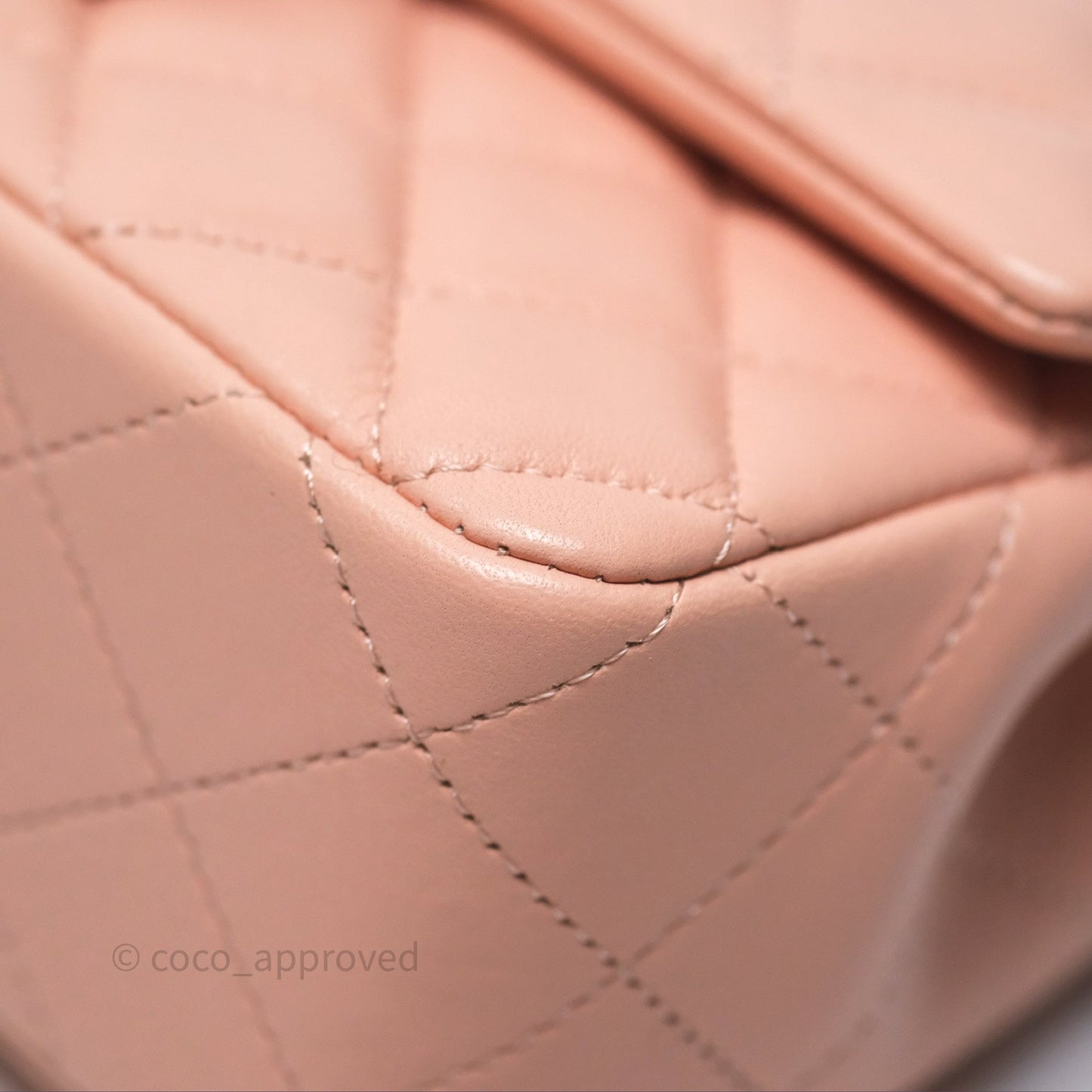 Chanel Quilted Mini Rectangular Flap Pink Lambskin Gold Hardware