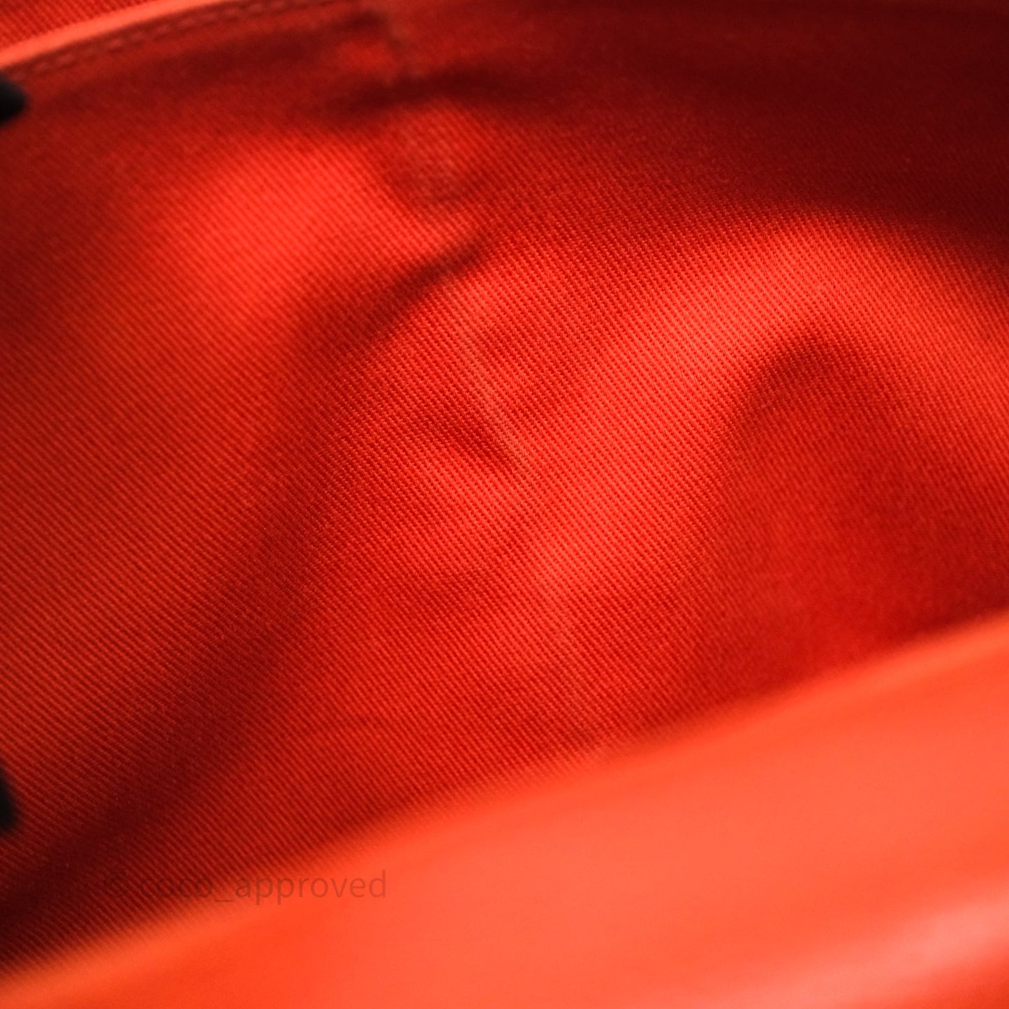 Chanel Flap Bag Caviar Orange Silver Hardware