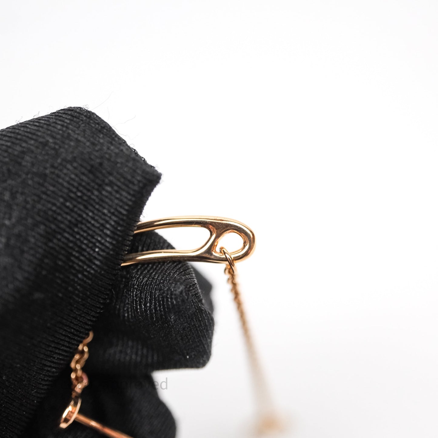 Hermes Chaine d'ancre Mini Punk Earrings Rose Gold