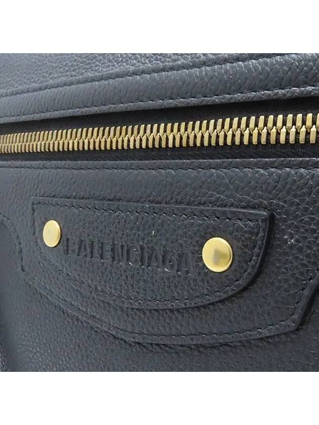 Luxury Balenciaga 652490 Black Grain Calfskin Neo Classic Clutch