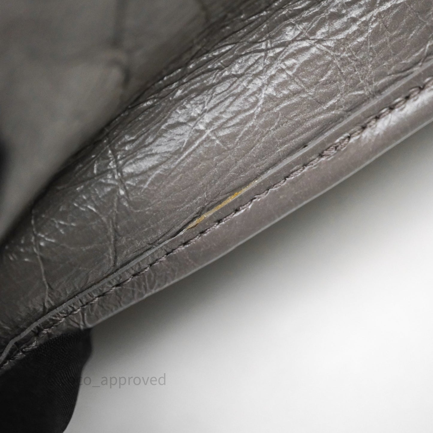 Saint Laurent Medium Niki Chain Bag Crinkled Calfskin Grey