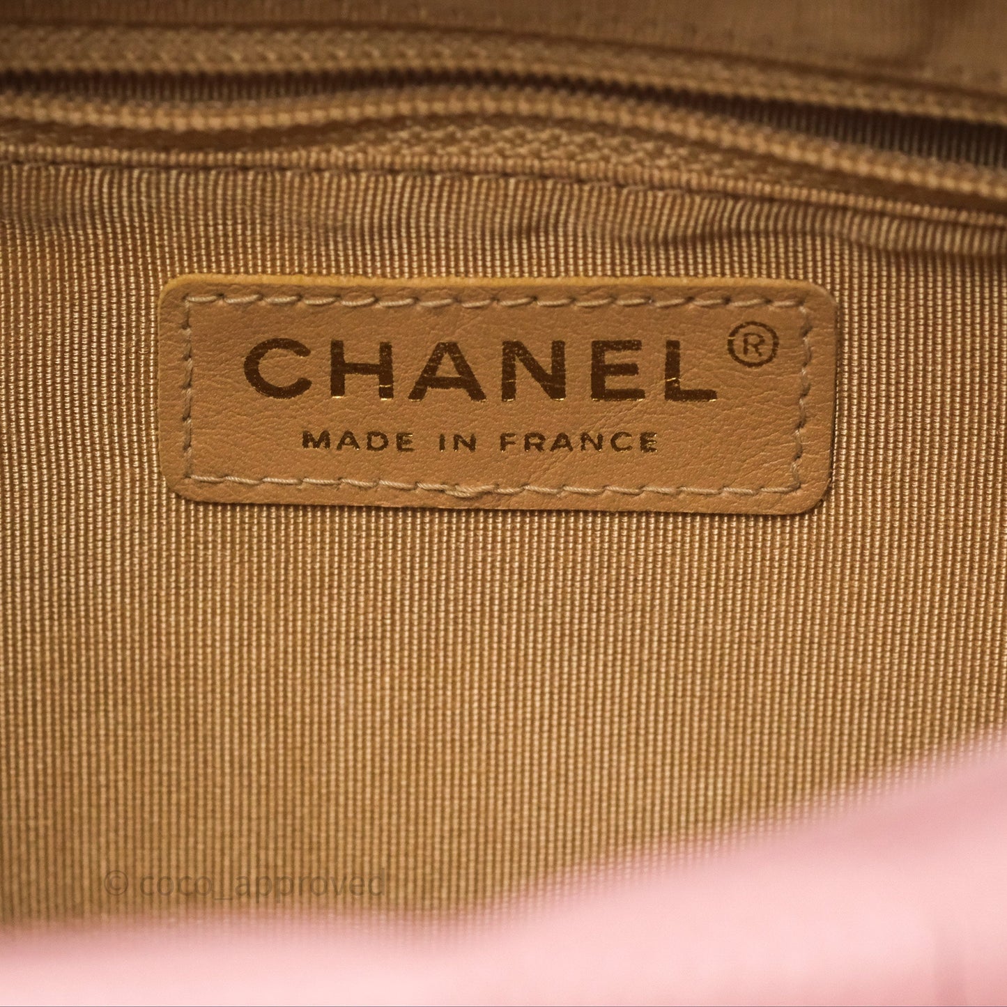 Chanel Vintage Mini CC Boston Bag Sakura Pink Caviar Gold Hardware