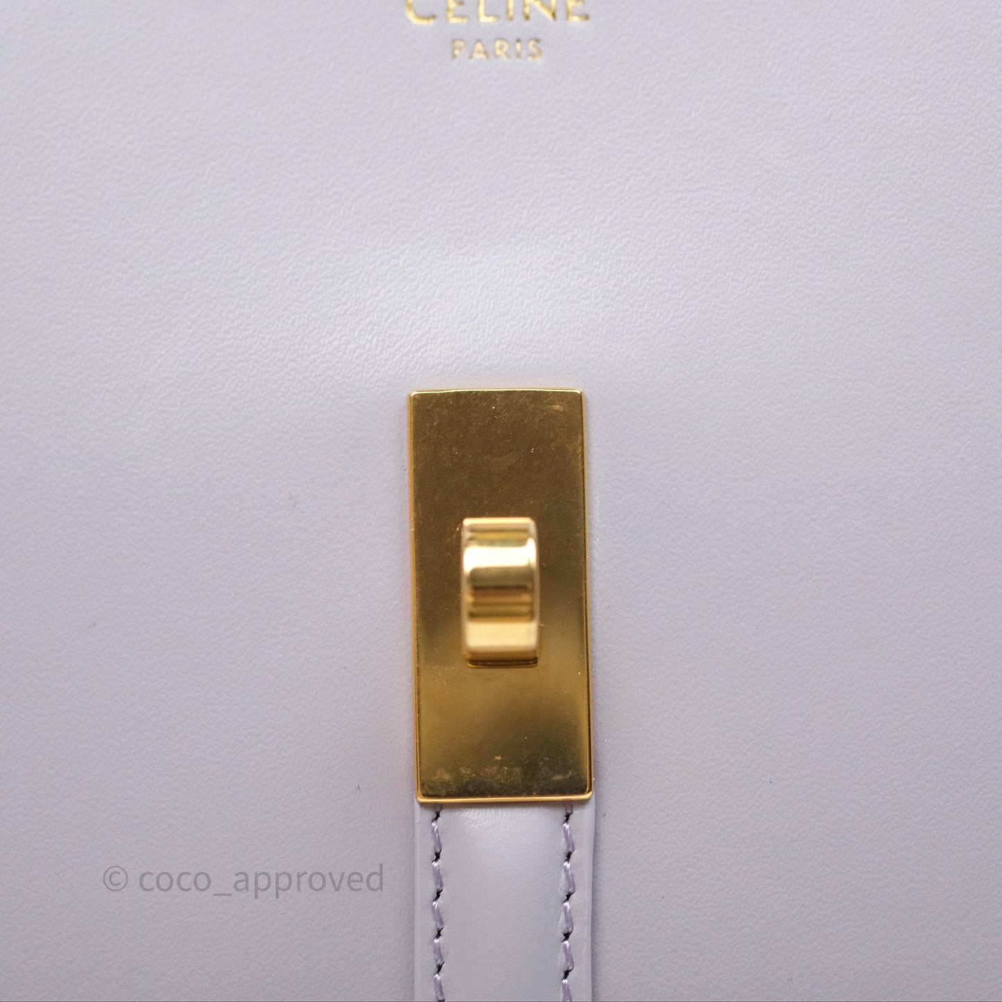 Celine Mini 16 Bag in Satinated Calfskin Light Lilac
