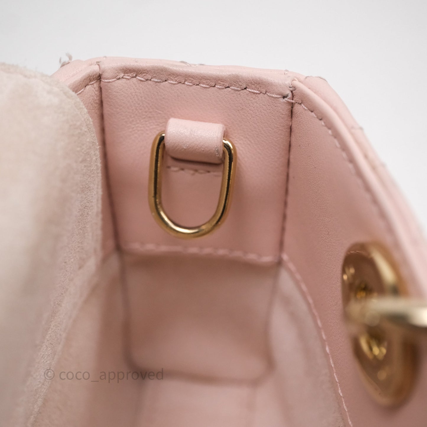 Dior Micro Lady D-Joy Bag Powder Pink Cannage Lambskin