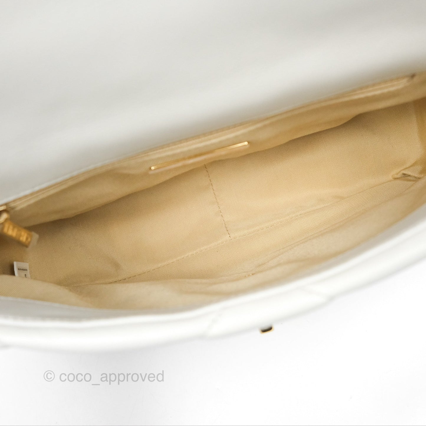 Chanel 19 Small Off White Mixed Hardware