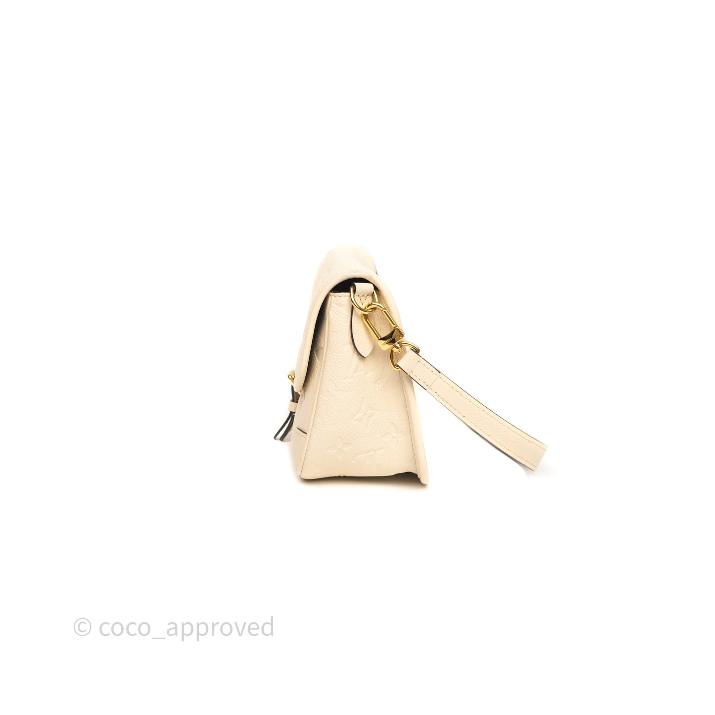 Louis Vuitton Diane Crème Beige Monogram Empreinte Leather