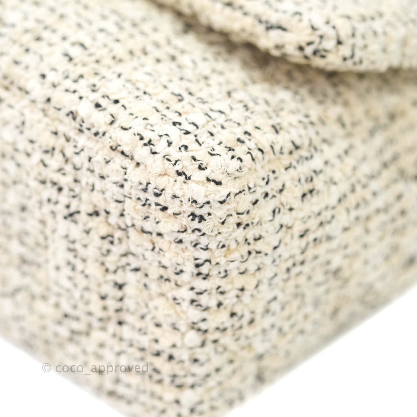 Chanel 19 Small Tweed Oreo Cream Mixed Hardware