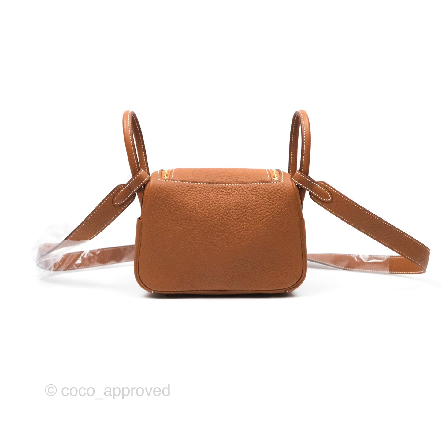 Hermès Mini Lindy 20 Gold Clemence Gold Hardware