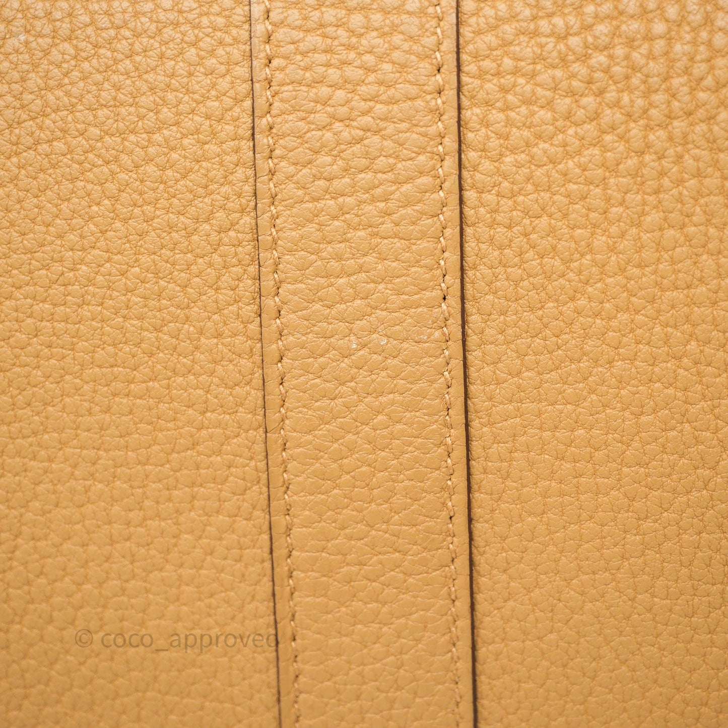 Hermès Garden Party 30 Biscuit 4B Veau Negonda Palladium Hardware