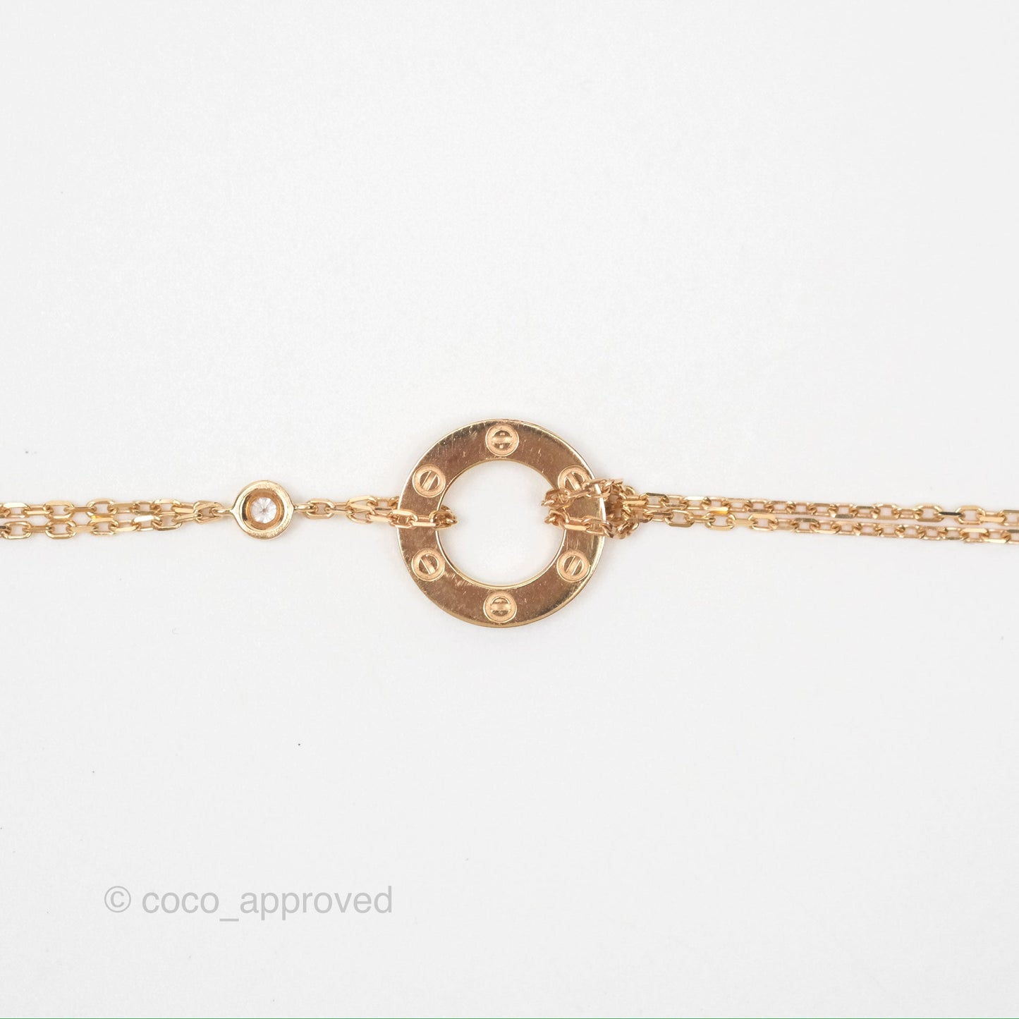 Cartier Love Bracelet Rose Gold Diamonds
