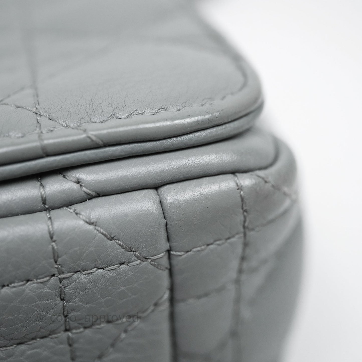 Christian Dior Small Caro Bag Stone Gray Supple Cannage Calfskin