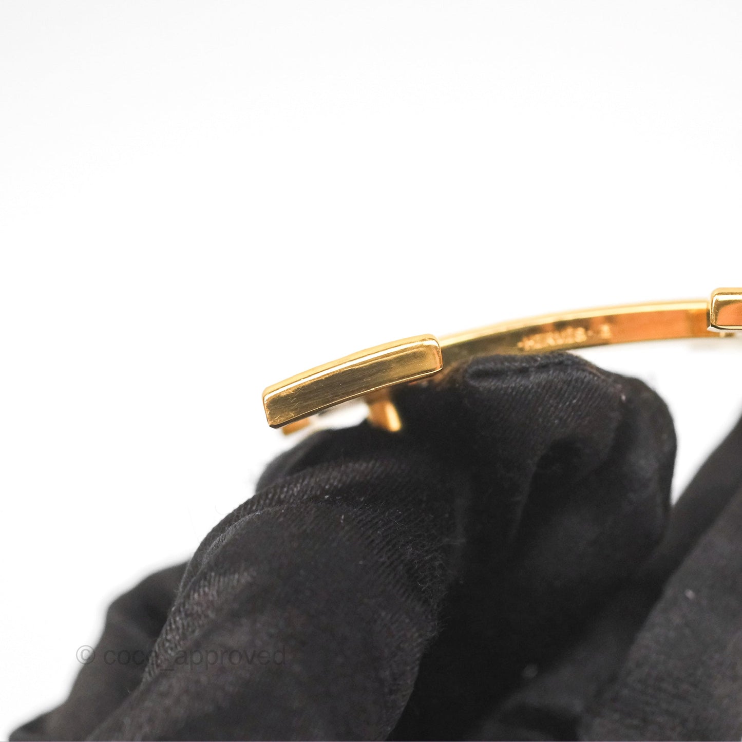 Hermès Martelee H Gold Belt Buckle & Reversible Noir/Gold Togo