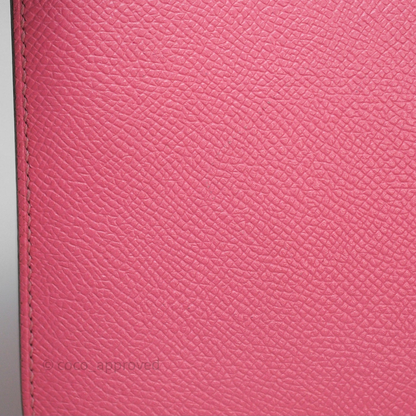 Hermès Constance Mini 18cm Rose d'ete Epsom Palladium Hardware