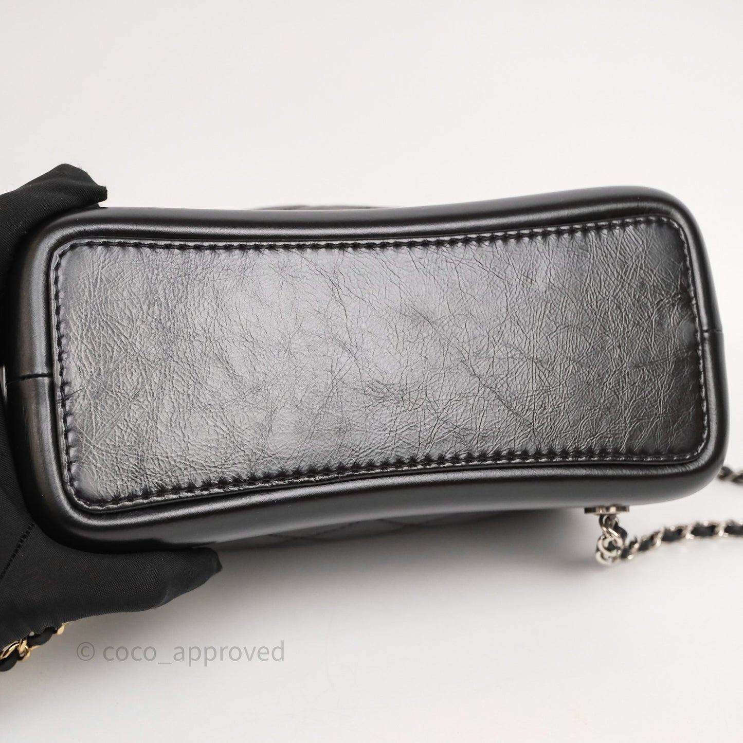 Chanel Small Gabrielle Backpack Black Aged Calfskin