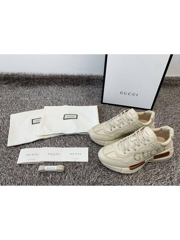 Luxury Gucci Trending 2025 Rhyton strip logo sneakers 7 5 265