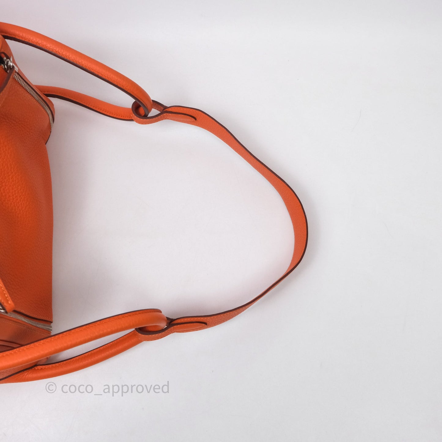 Hermès Lindy 30 Orange 93 Clemence Palladium Hardware