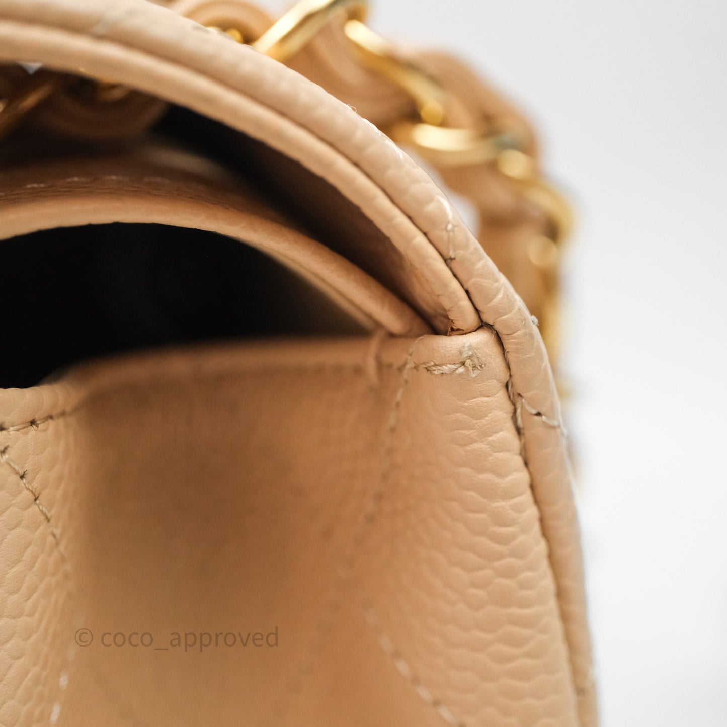 Chanel Jumbo Double Flap Beige Caviar Gold Hardware⁣⁣