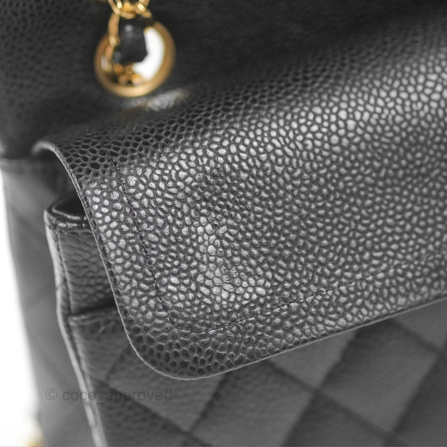 Chanel Small Classic Quilted Flap Black Caviar Gold Hardware