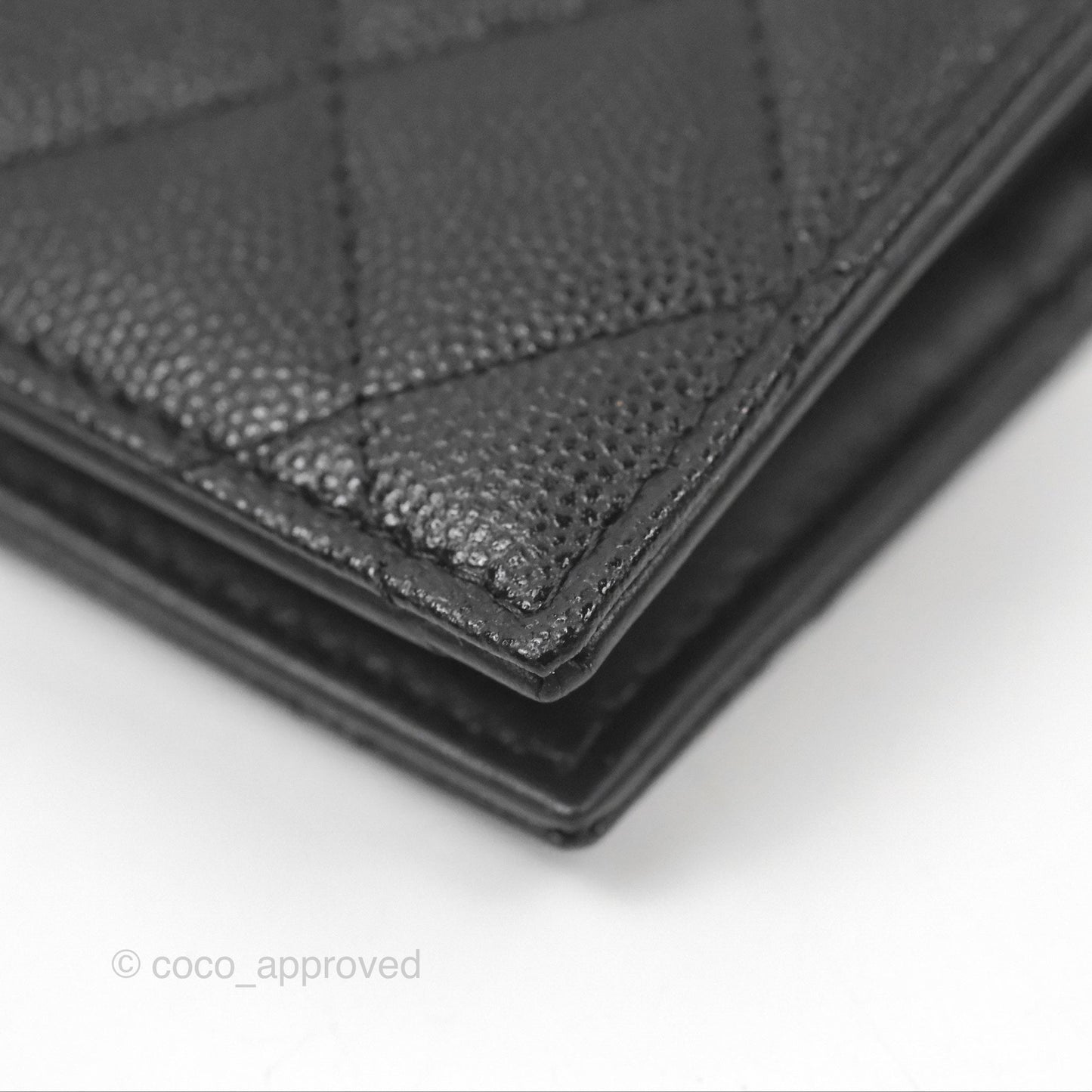 Chanel Small Wallet Black Caviar 23K