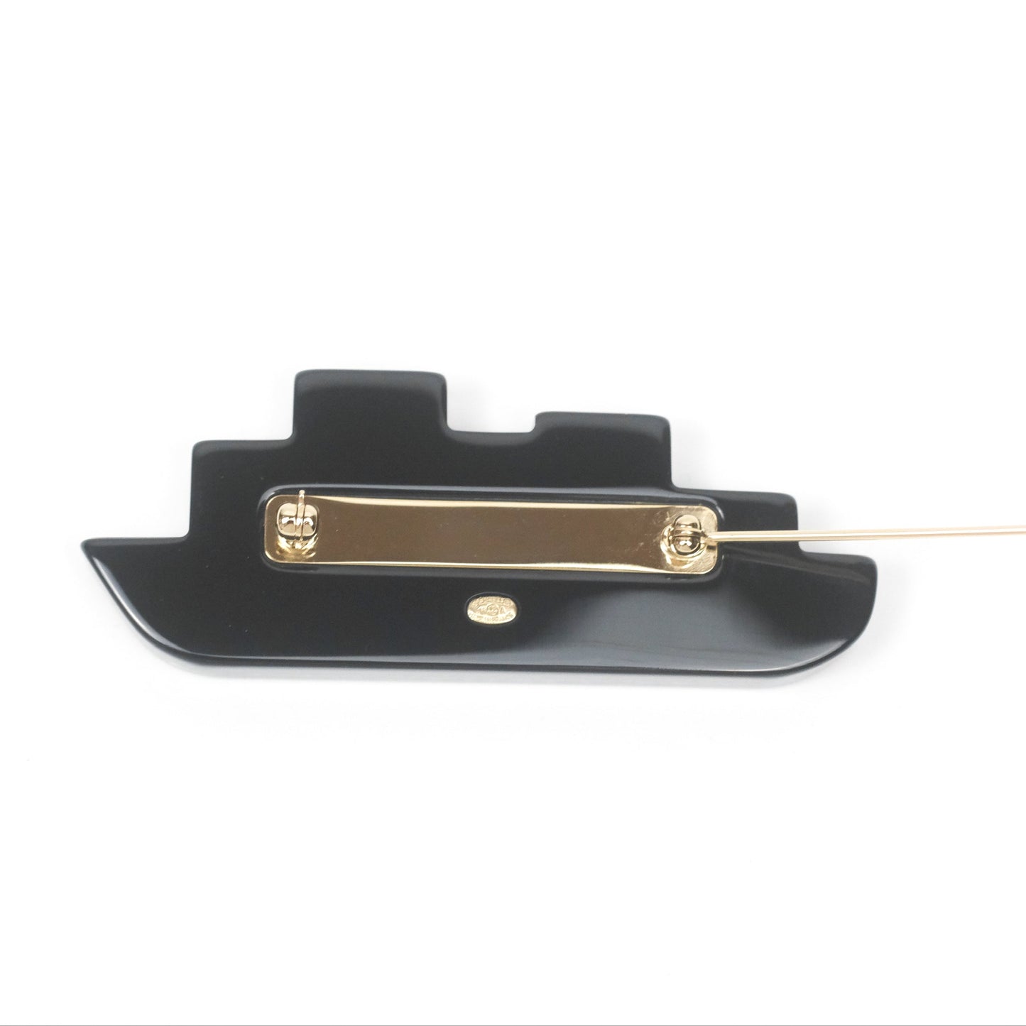 Chanel Resin CC Cruise Ship Brooch 18A