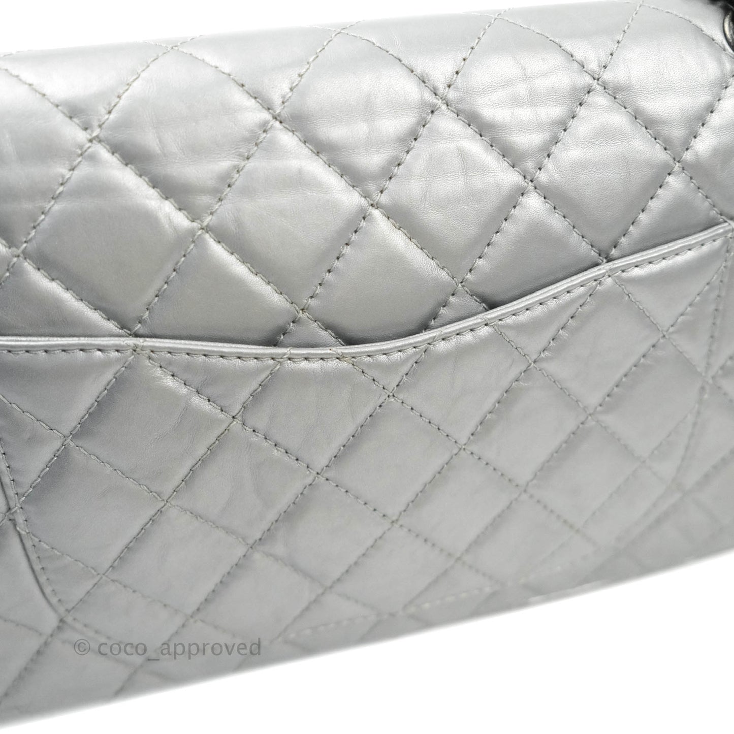 Chanel Reissue 227 Quilted Aged Calfskin Silver Ruthenium Hardware