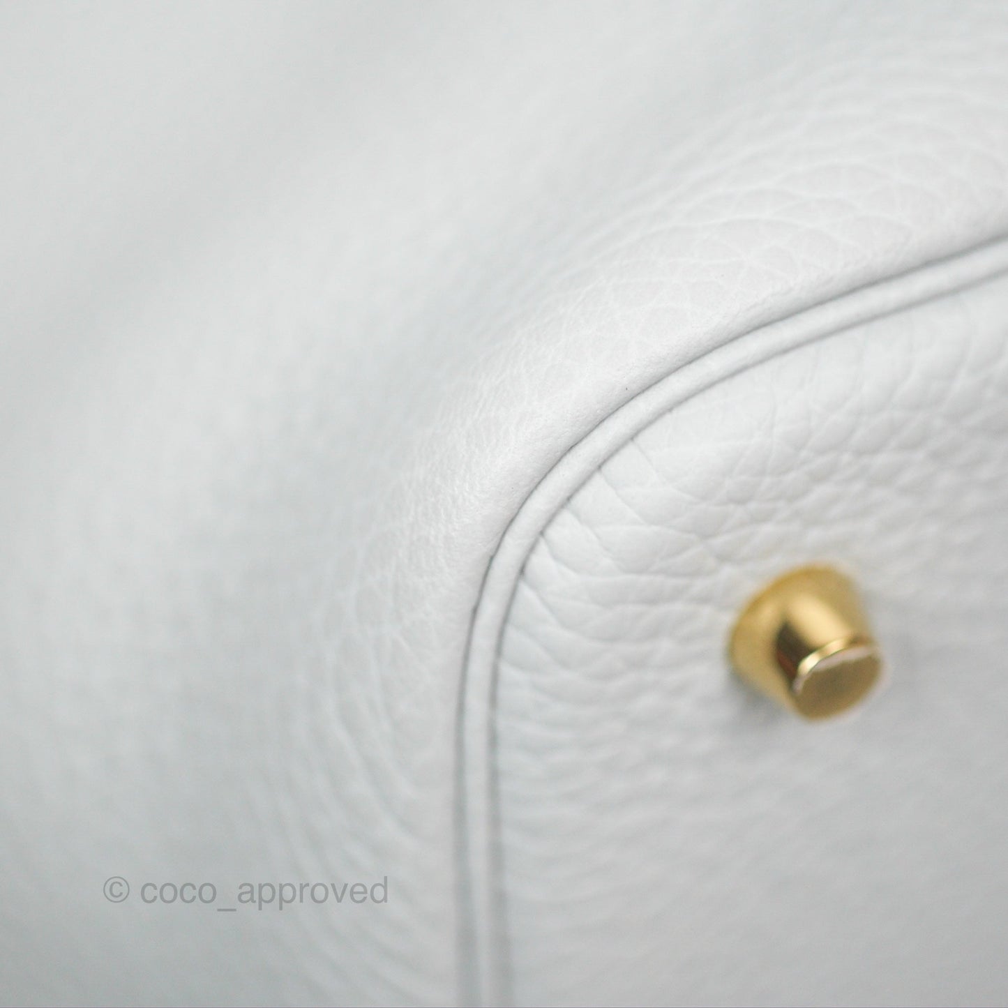 Hermès Picotin Lock 22 Bleu Pale Clemence Gold Hardware