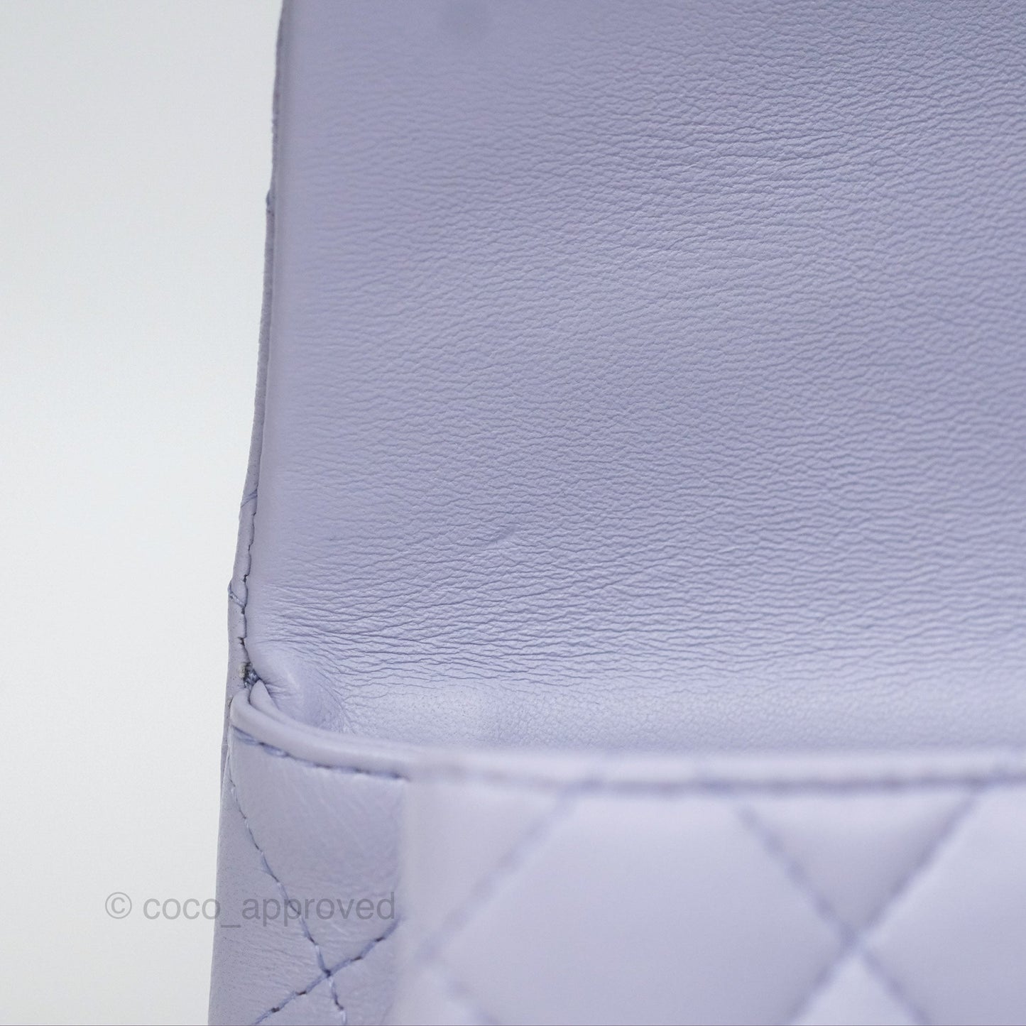 Chanel Top Handle Mini Rectangular Flap Bag Lilac Lambskin Gold Hardware