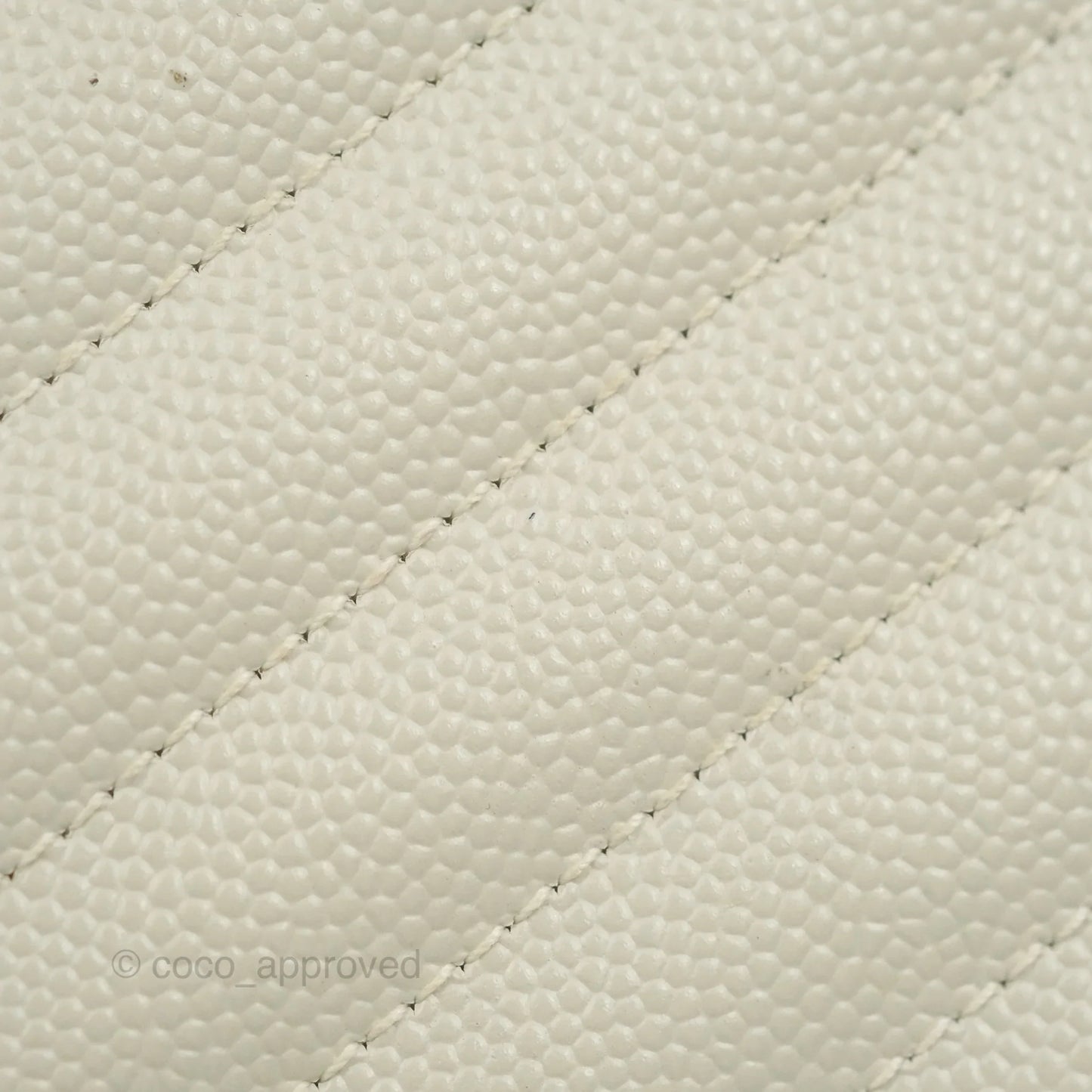 Saint Laurent Envelope Wallet On Chain Grained Leather Crema Soft Gold Hardware