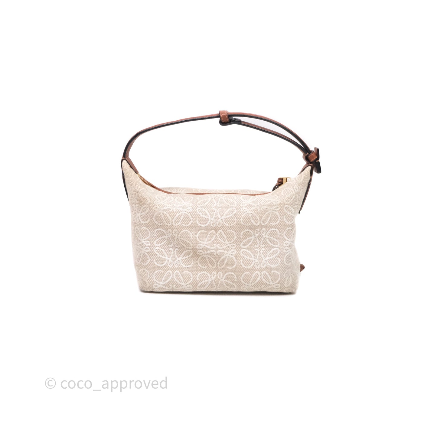 Loewe Top Handle Cubi Bag Anagram Jacquard