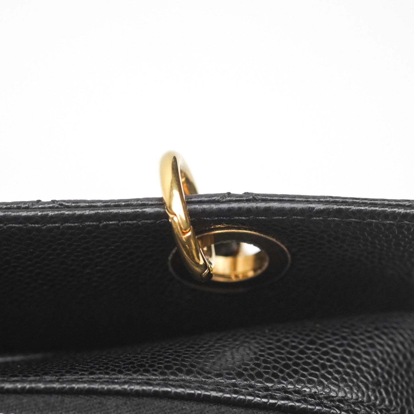 Chanel PTT Petite Timeless Shopping Tote Bag Black Caviar Gold Hardware